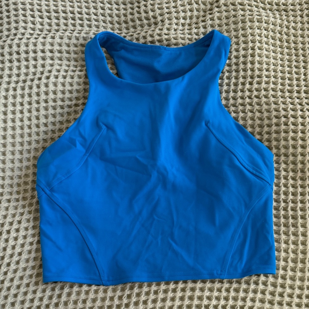 Lululemon invigorate High Neck Crop Tank — Poolside
